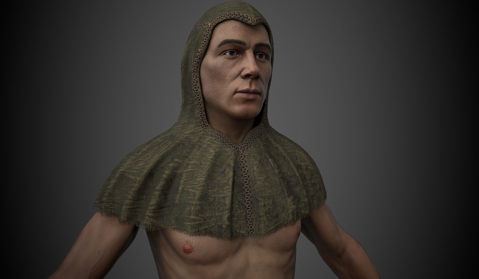 Transport Worker Low-poly 3D model_2