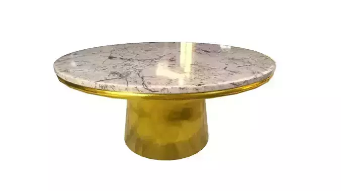 marble gold round table