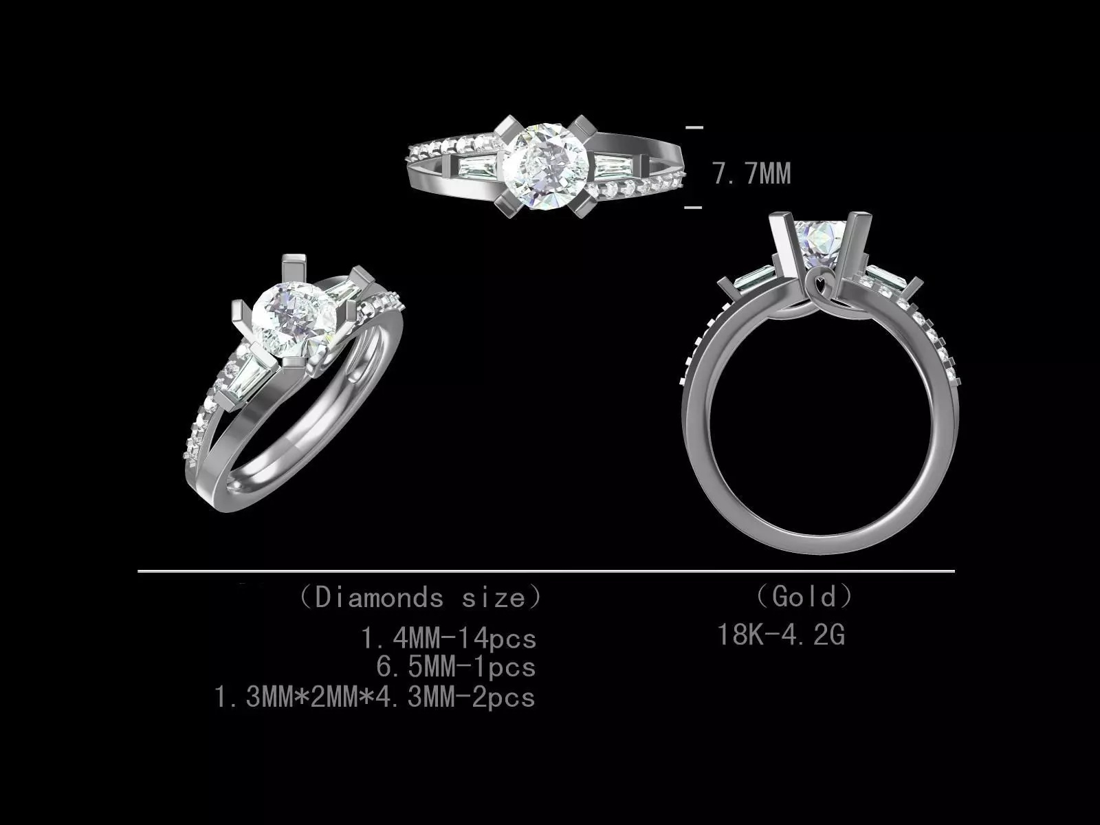Engagement ring ready for sale at lowest price Free 3D print model