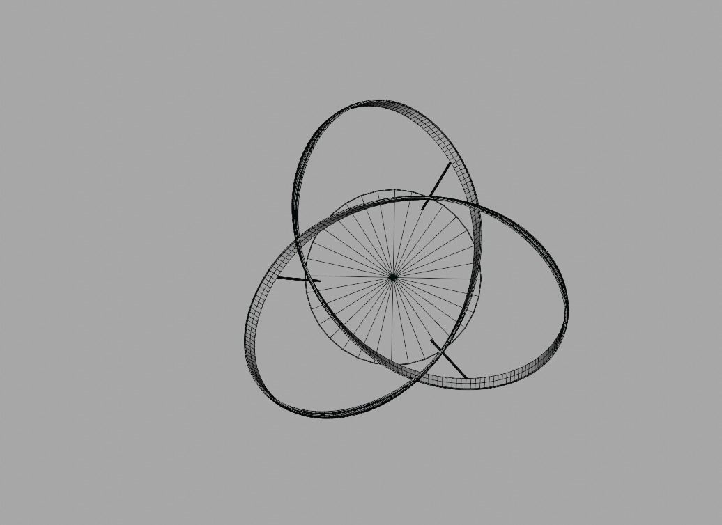 Chandelier art interior design 3D model_3