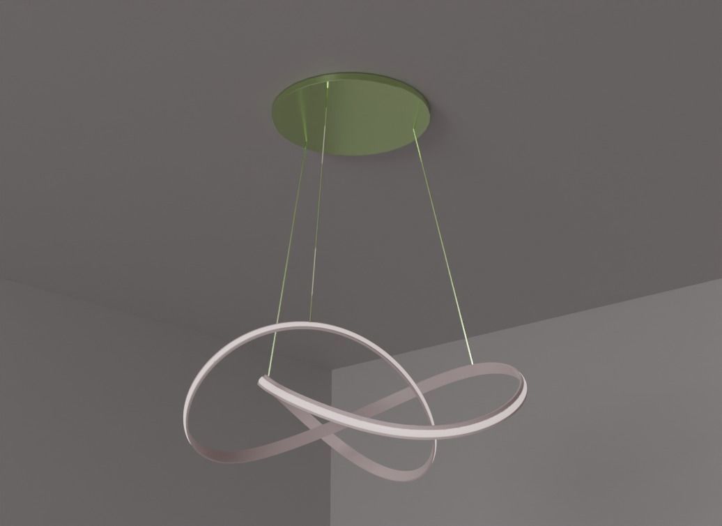 Chandelier art interior design 3D model_6