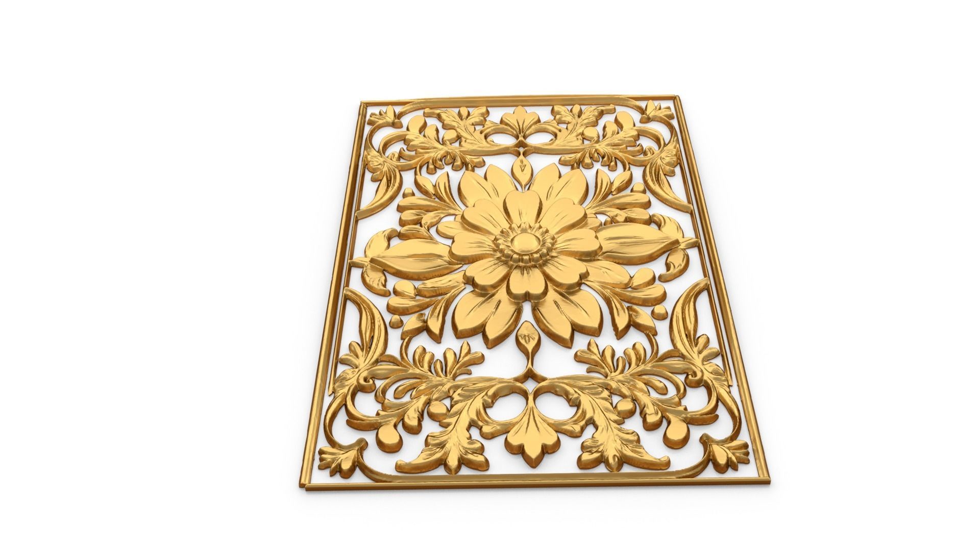 classical door decor 14 3D model_3