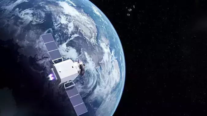 Space satellite very detailed with accurate measurements  3D model