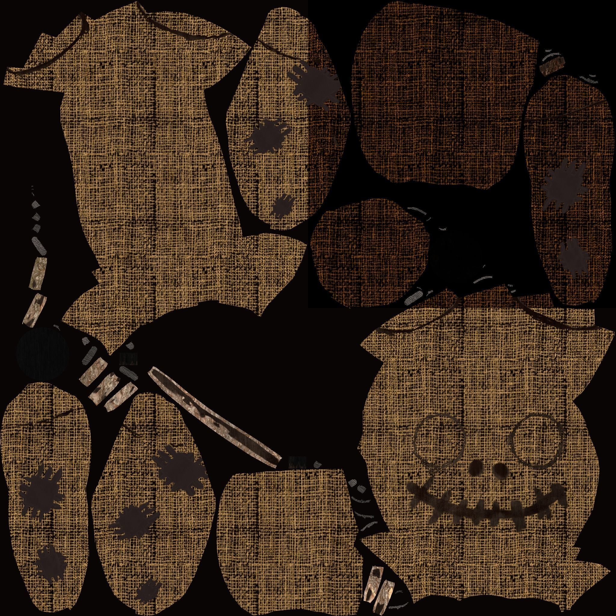 Tim Burton puppets  3D model_2