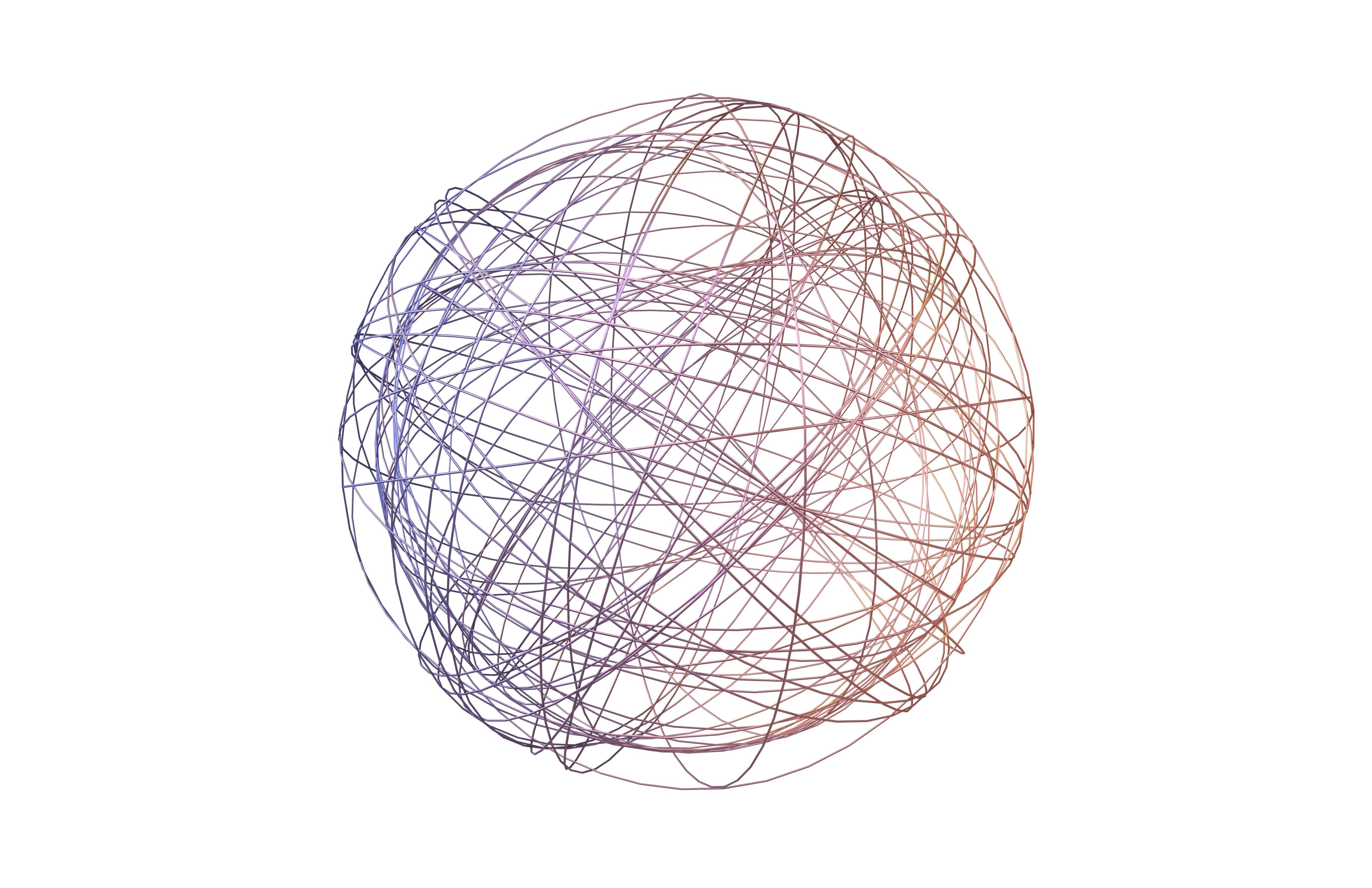 Abstract Sphere Ball v6 005 Low-poly 3D model_1