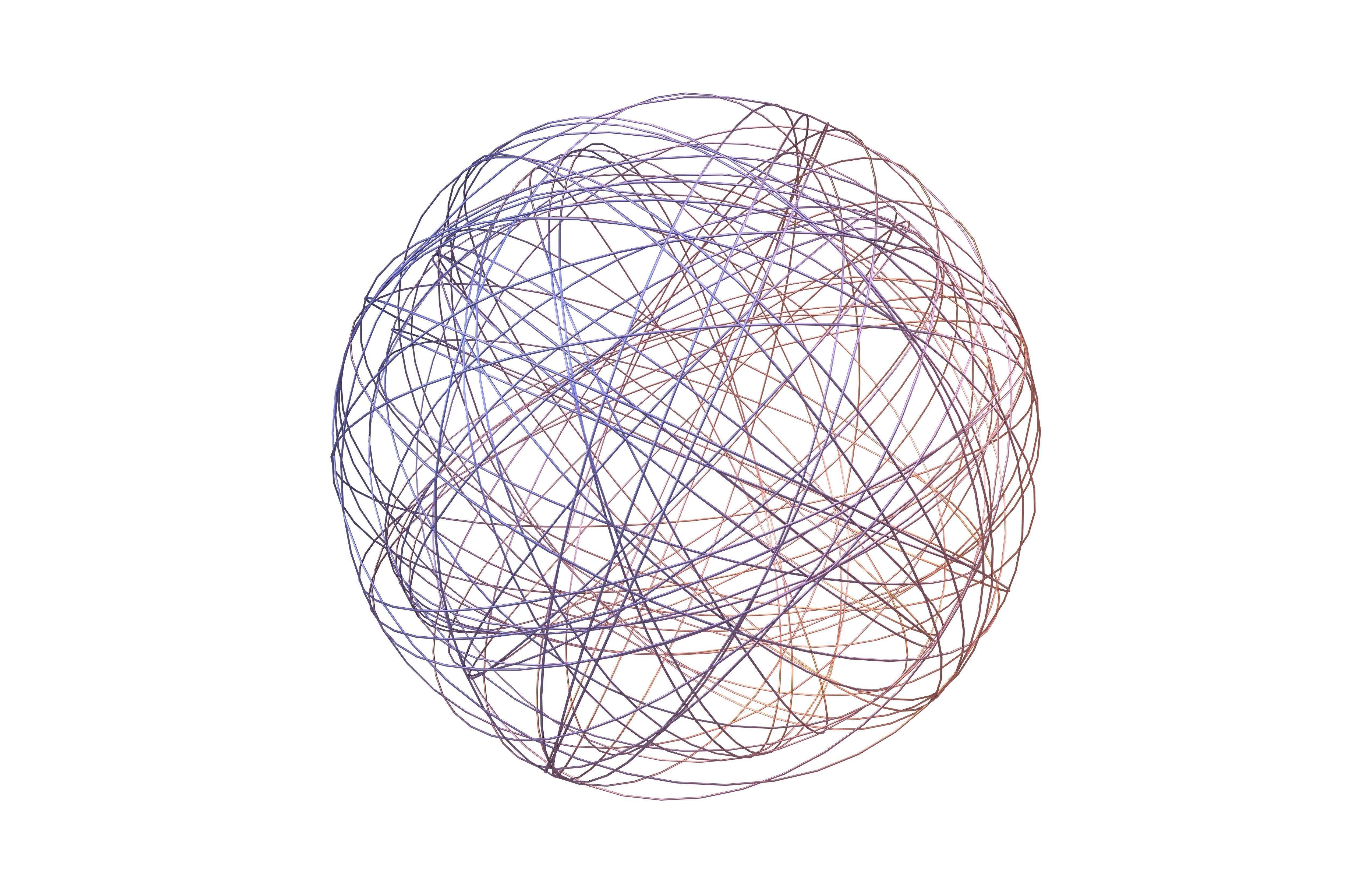 Abstract Sphere Ball v6 005 Low-poly 3D model_2