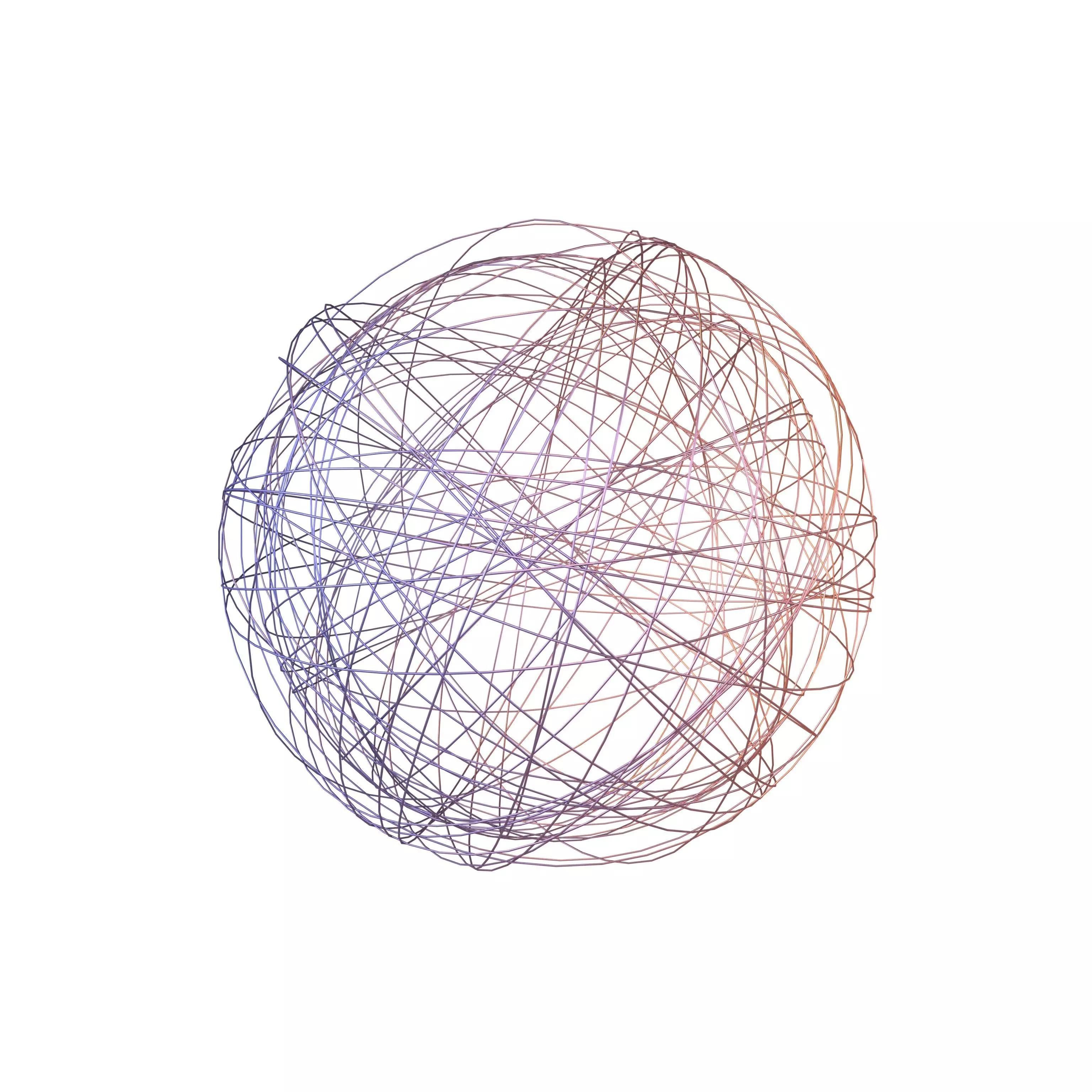 Abstract Sphere Ball v6 005 Low-poly 3D model_0