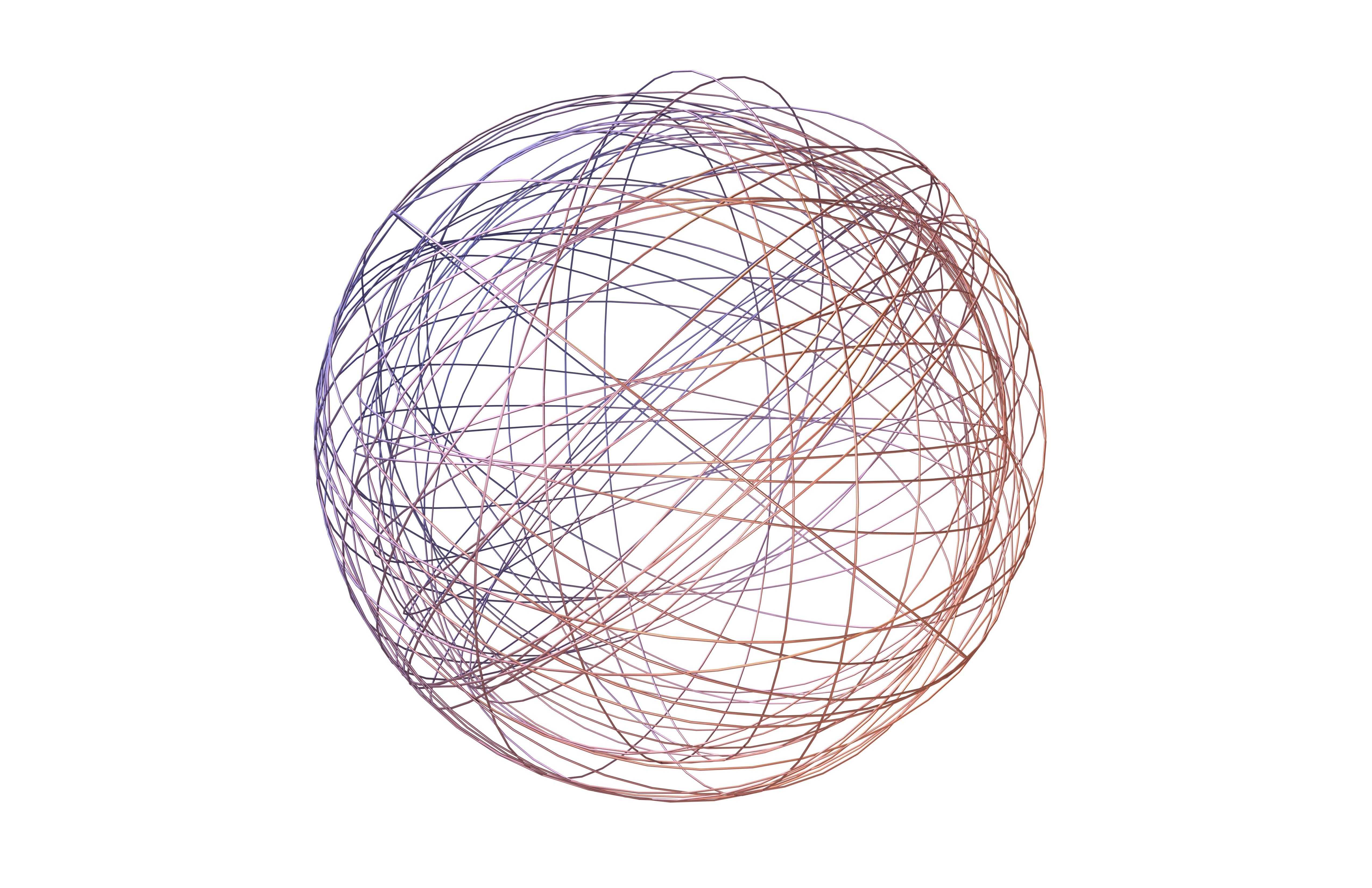 Abstract Sphere Ball v6 005 Low-poly 3D model_3