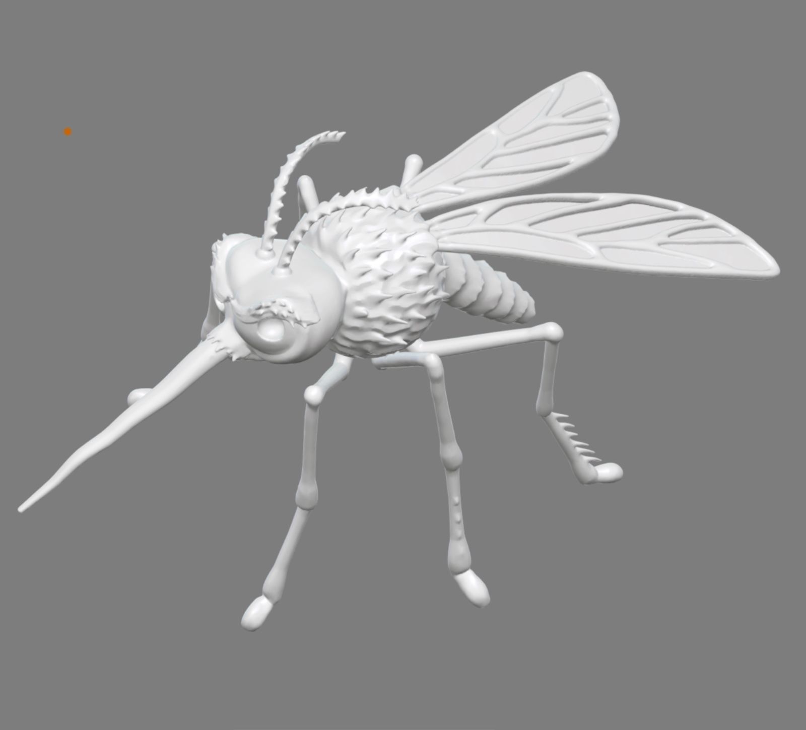 Funny stylized Mosquito 3D print model_4