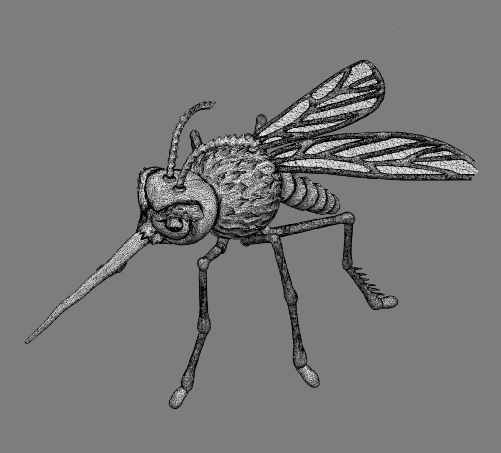 Funny stylized Mosquito 3D print model_15