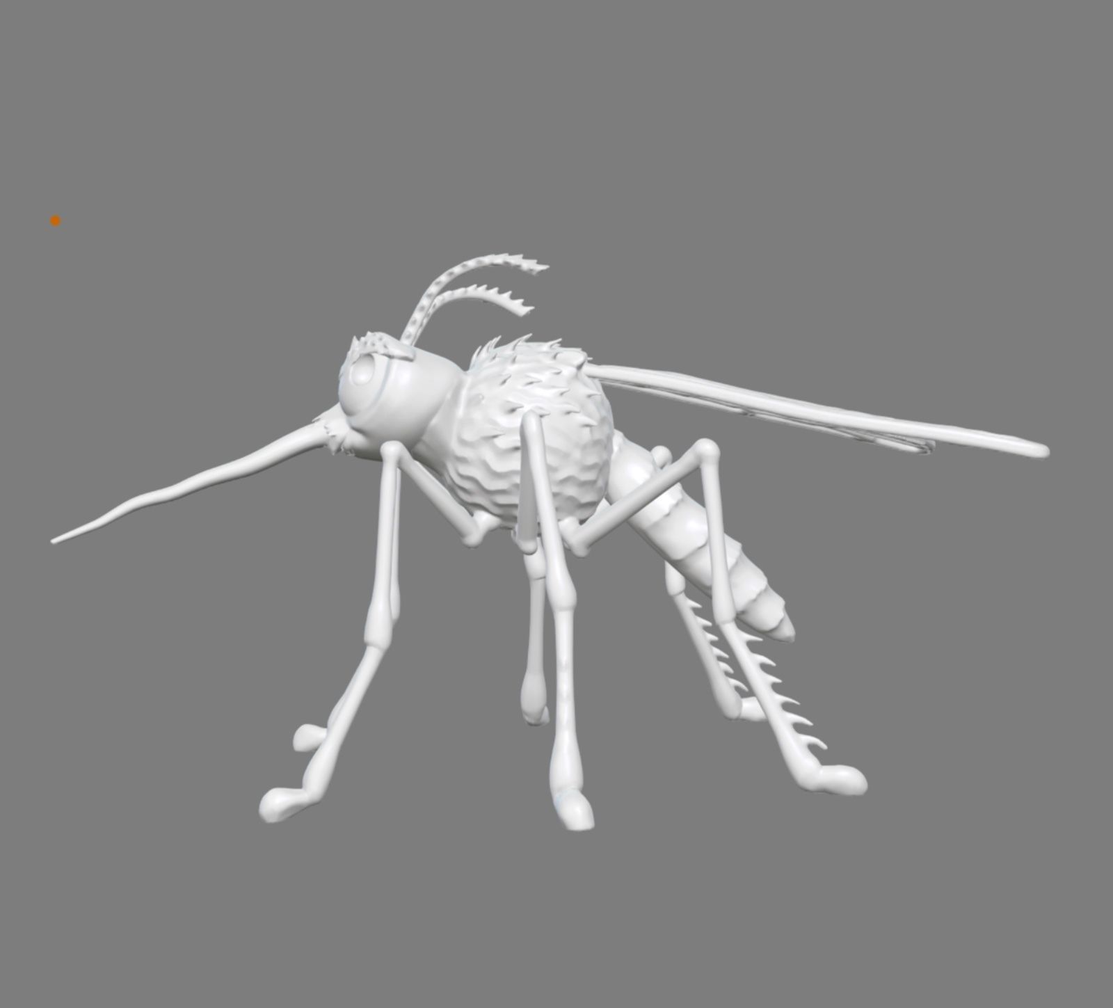 Funny stylized Mosquito 3D print model_7