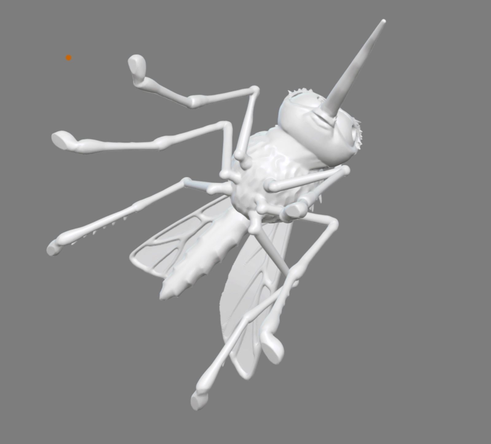 Funny stylized Mosquito 3D print model_5