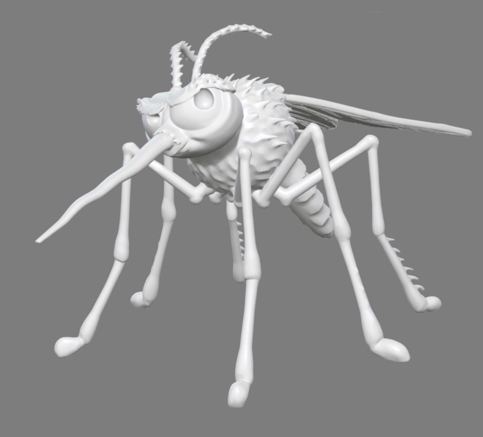 Funny stylized Mosquito 3D print model_3