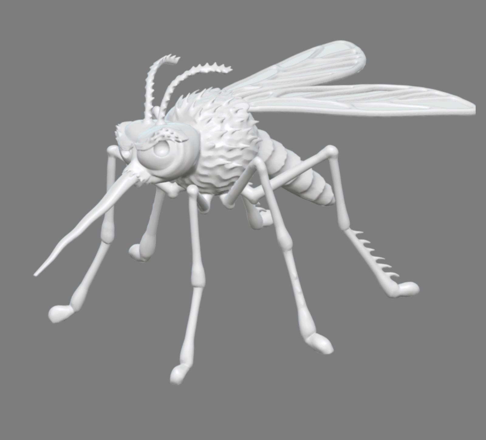Funny stylized Mosquito 3D print model_1