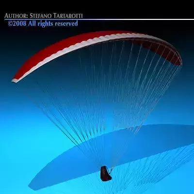 Red Paraglider