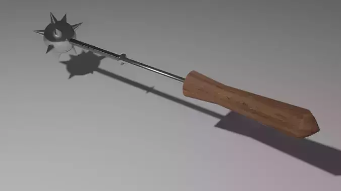 medieval mace Free low-poly 3D model