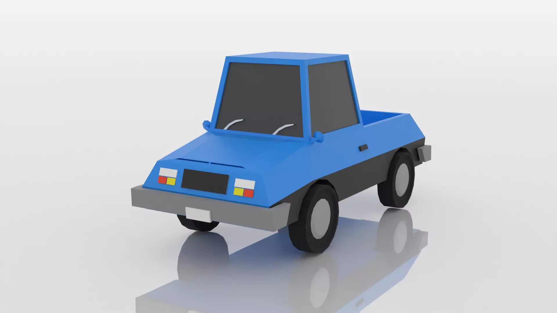 Low poly truck Free low-poly 3D model