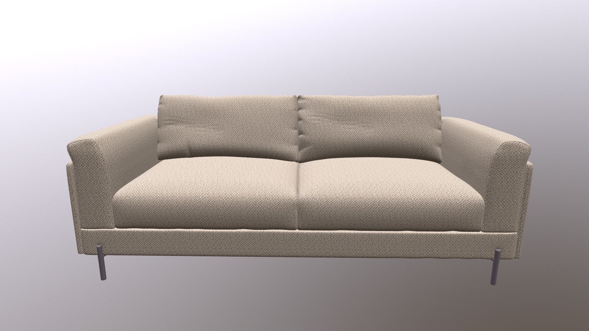 Limari Home Rodolphe abric Upholstered Sofa 3D model_8