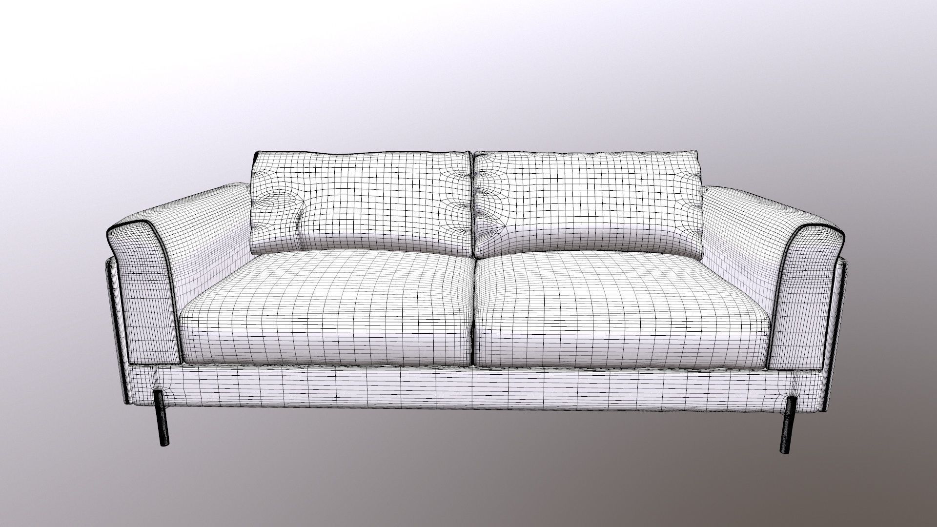 Limari Home Rodolphe abric Upholstered Sofa 3D model_9