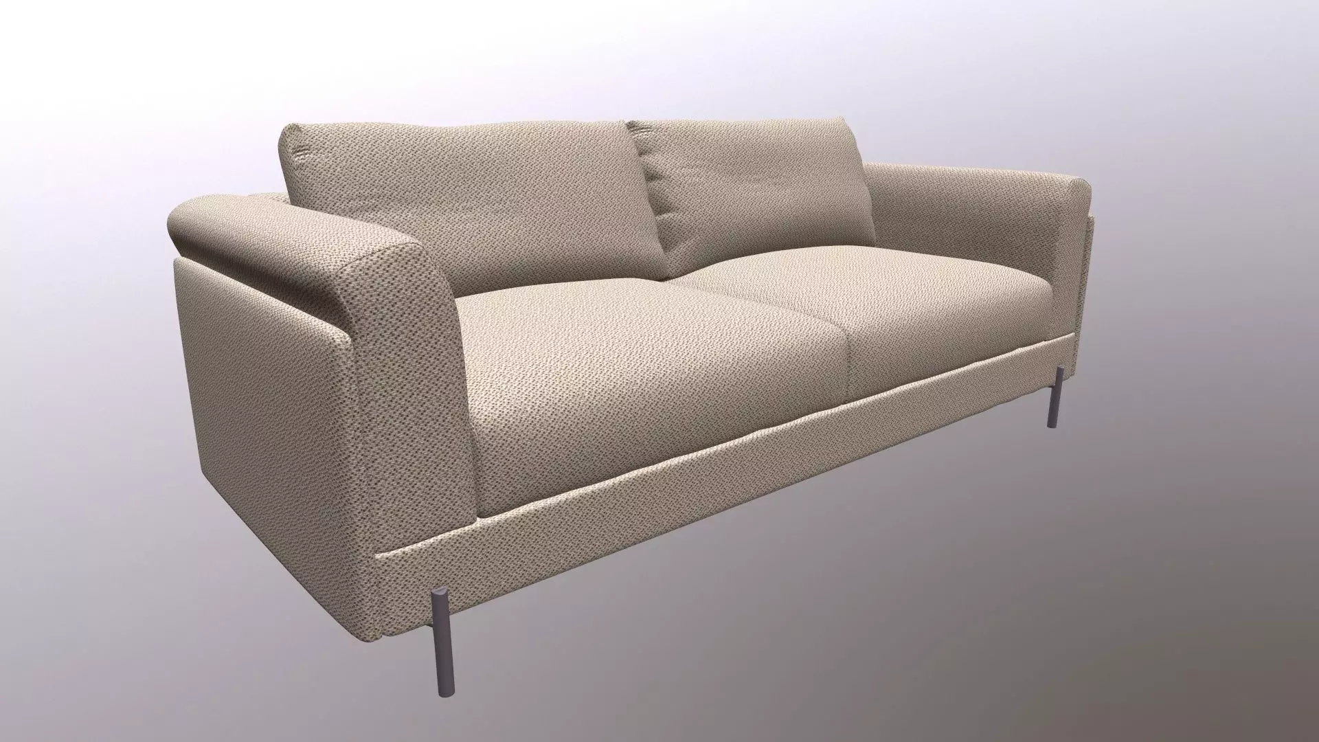 Limari Home Rodolphe abric Upholstered Sofa 3D model_0