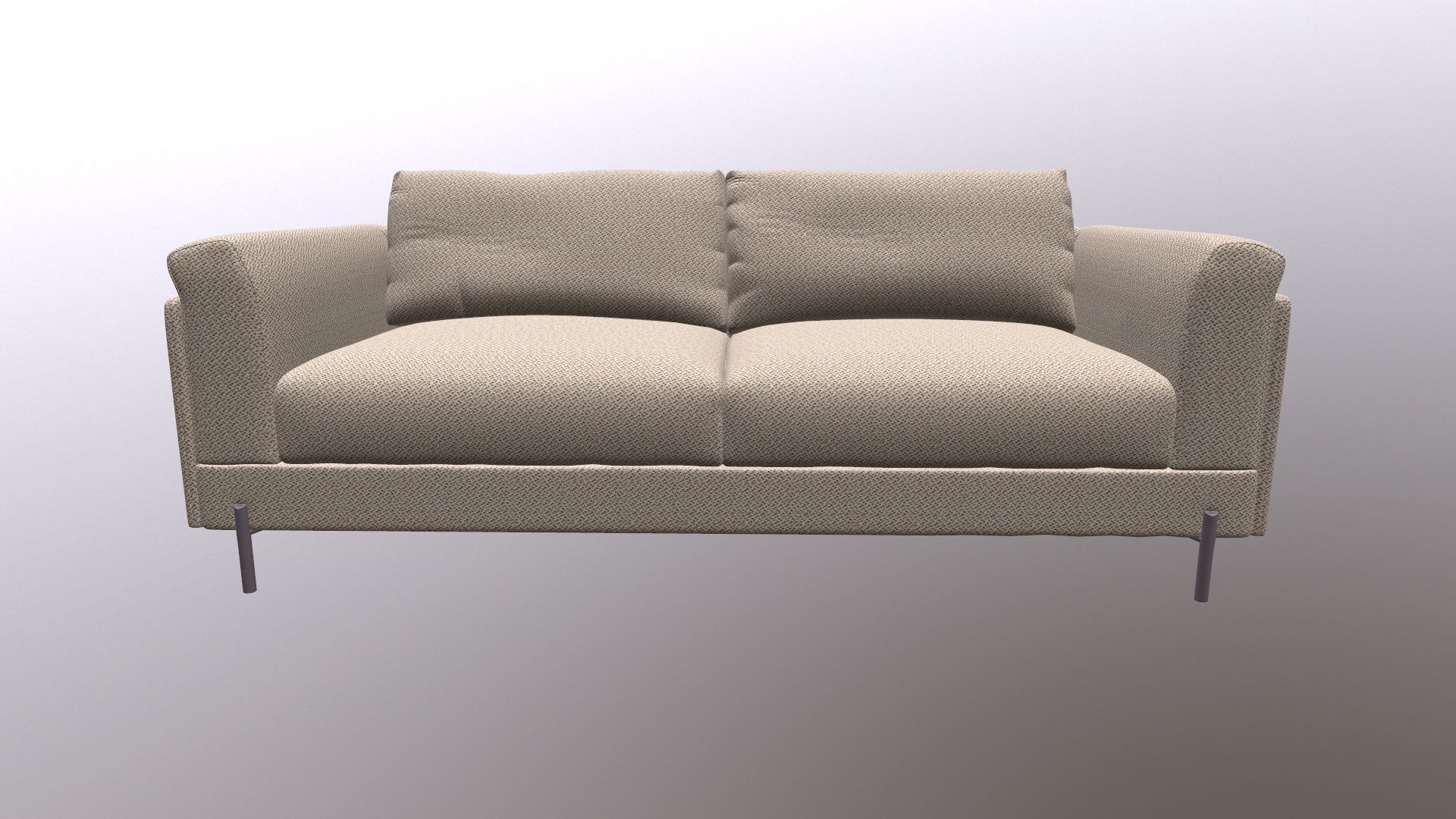 Limari Home Rodolphe abric Upholstered Sofa 3D model_2