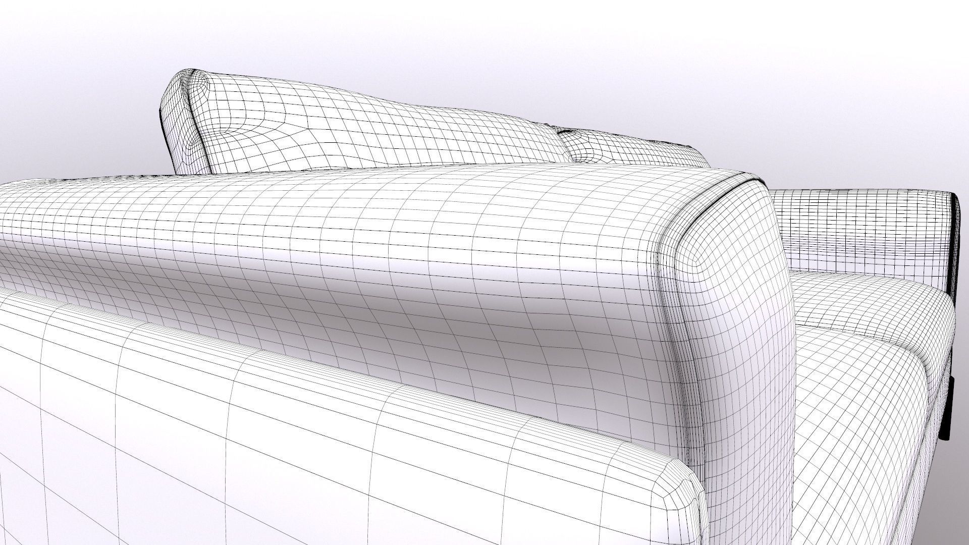 Limari Home Rodolphe abric Upholstered Sofa 3D model_11