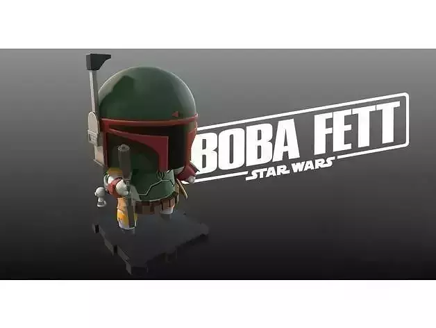 Boba Fett 3D Printed Artwork