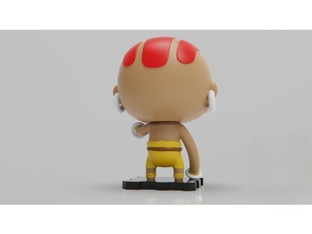Dhalsim 3D Printing Creation 3D print model_3