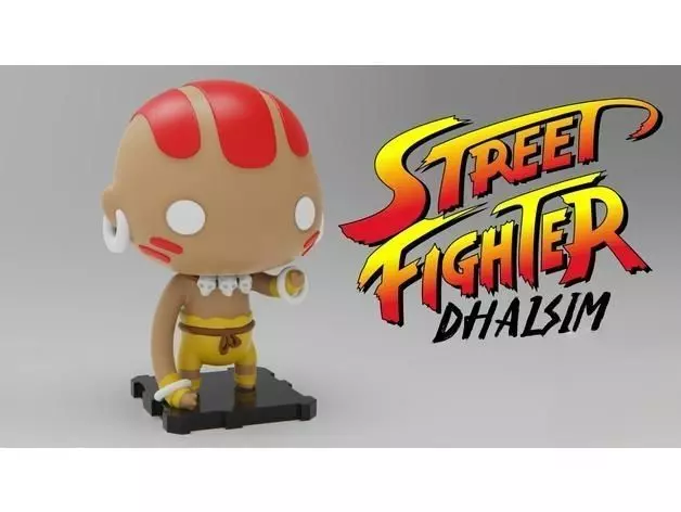Dhalsim 3D Printing Creation 3D print model_0