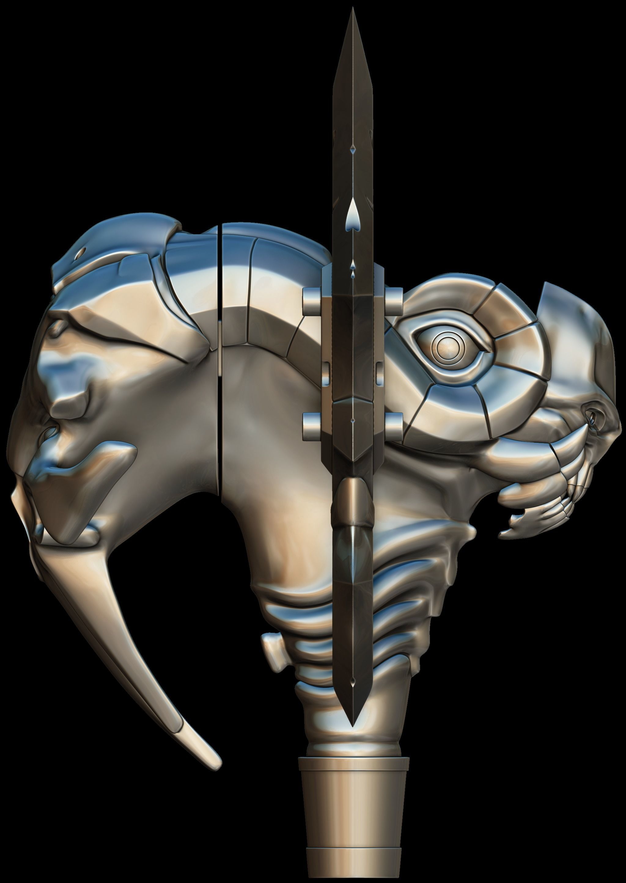 Weapon  3D print model_3