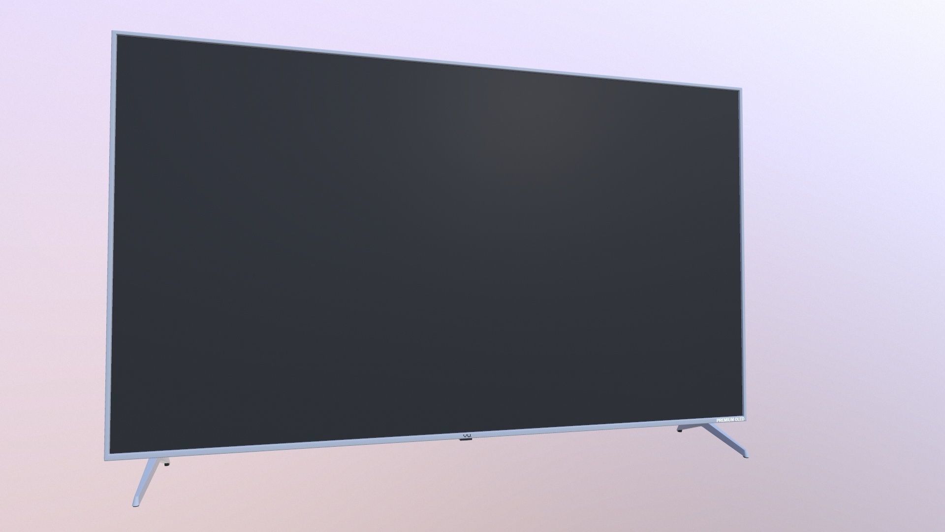 VU LED TV 3D model_4