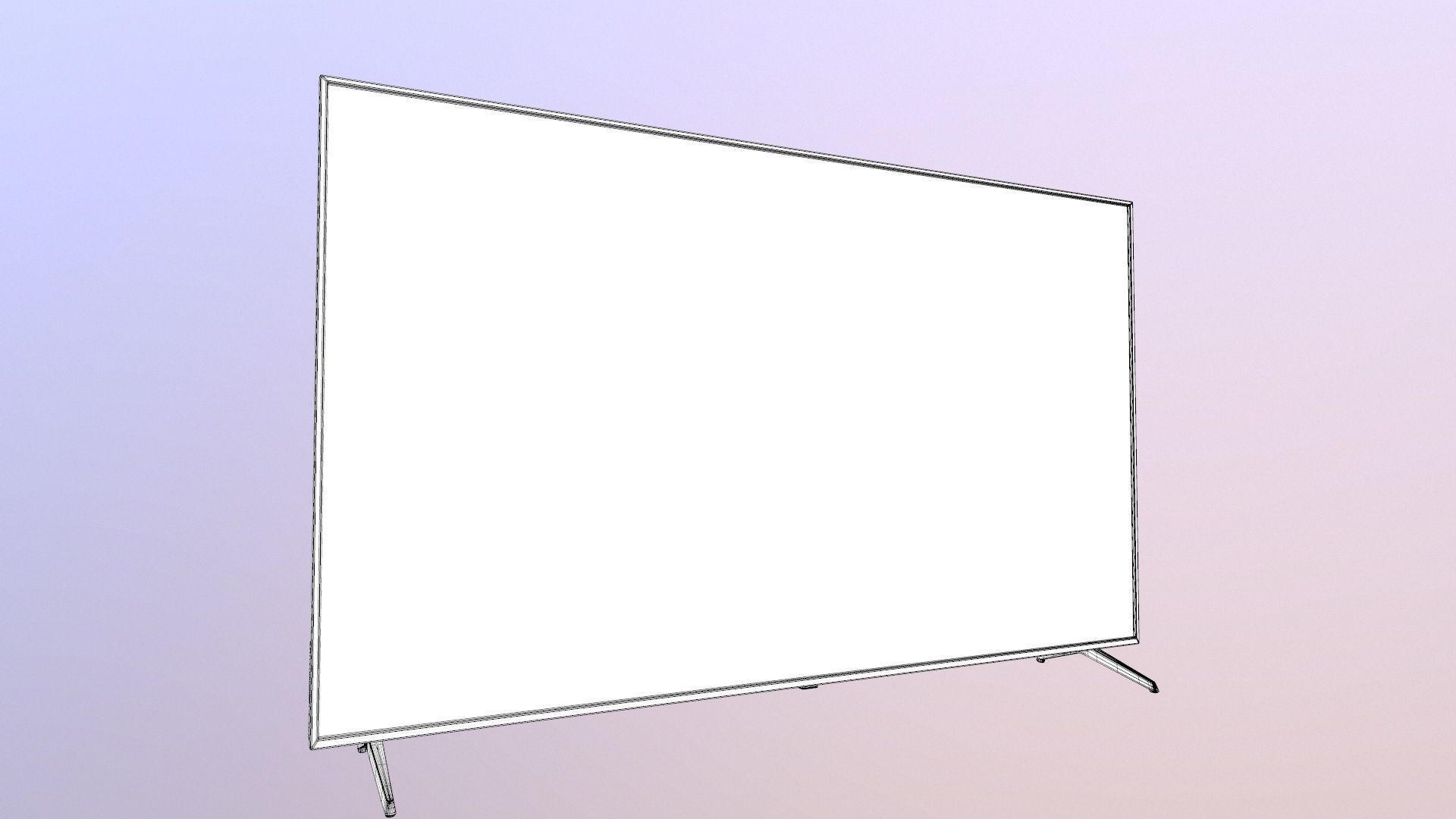 VU LED TV 3D model_14