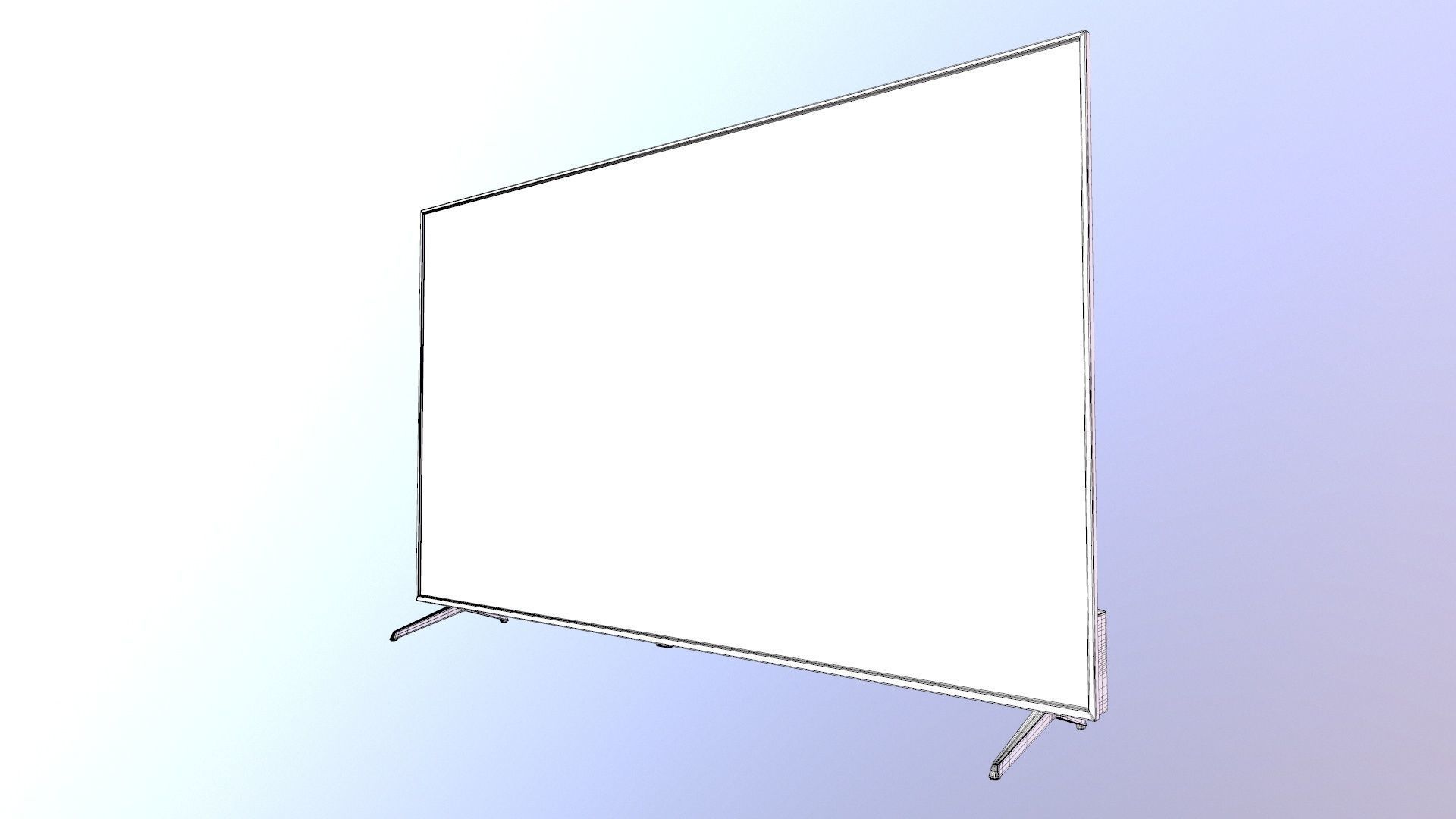 VU LED TV 3D model_11