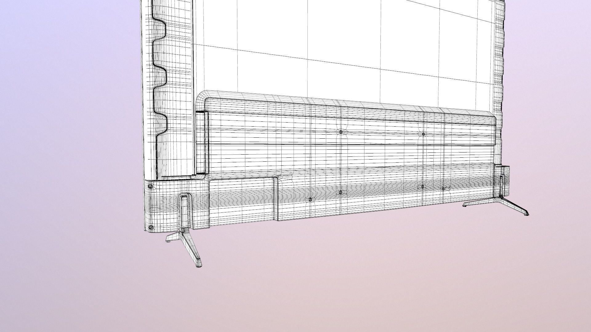 VU LED TV 3D model_17