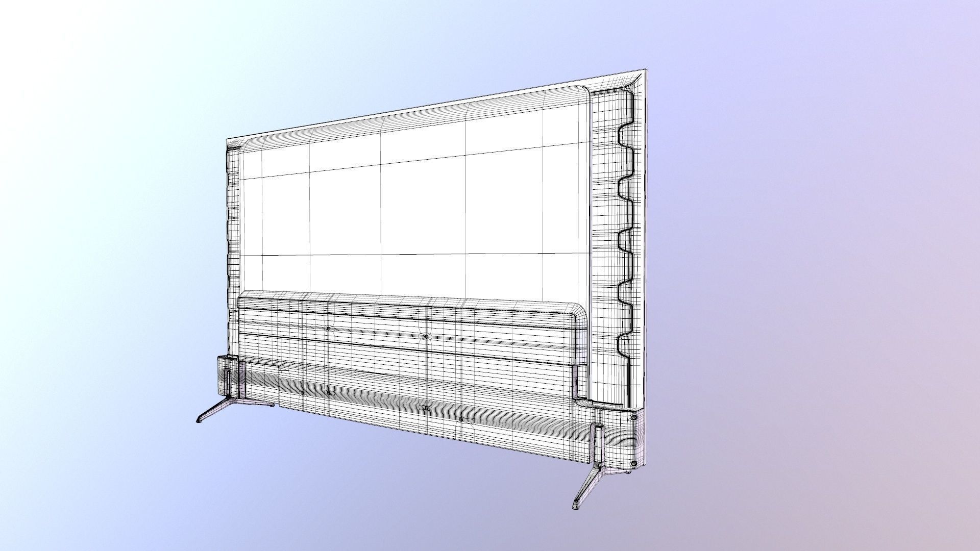 VU LED TV 3D model_16