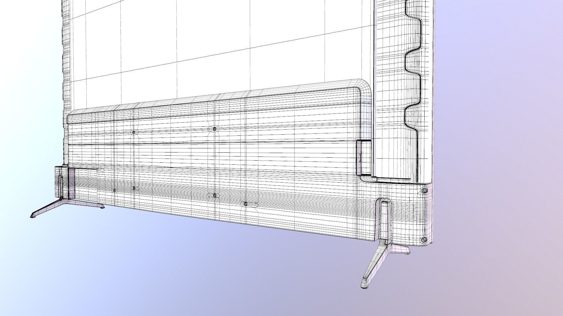 VU LED TV 3D model_19