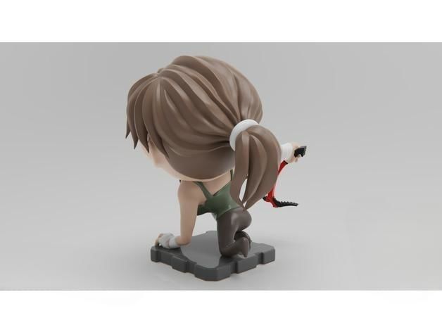 Tomb Raider Lara Croft 3D Printed Sculpture 3D model 3D printable ...