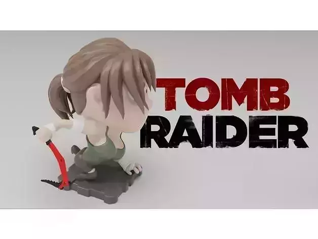 Tomb Raider Lara Croft 3D Printed Sculpture 3D print model