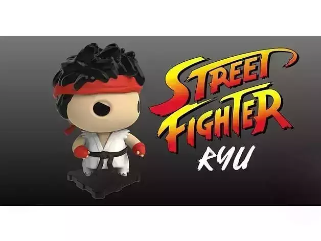 Street Fighter Ryu 3D Print Model 3D print model