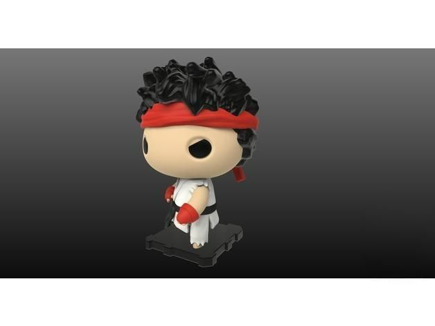 Street Fighter Ryu 3D Print Model 3D print model_1