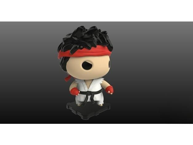 Street Fighter Ryu 3D Print Model 3D print model_2