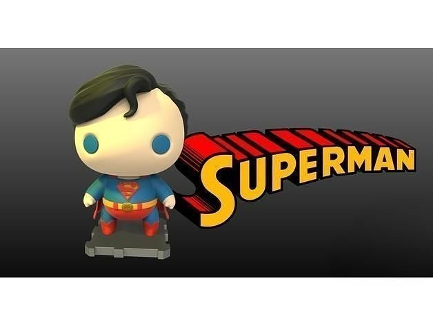 Superman Classic 3D Printing Masterpiece 3D print model