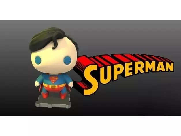Superman Classic 3D Printing Masterpiece 3D print model