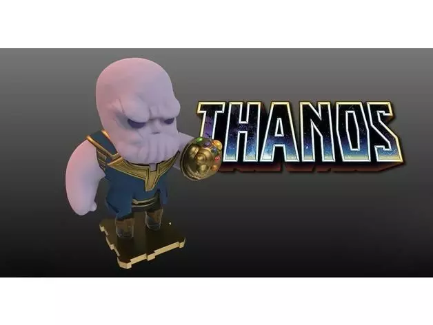 Thanos 3D Printed Sculpture 3D print model_0