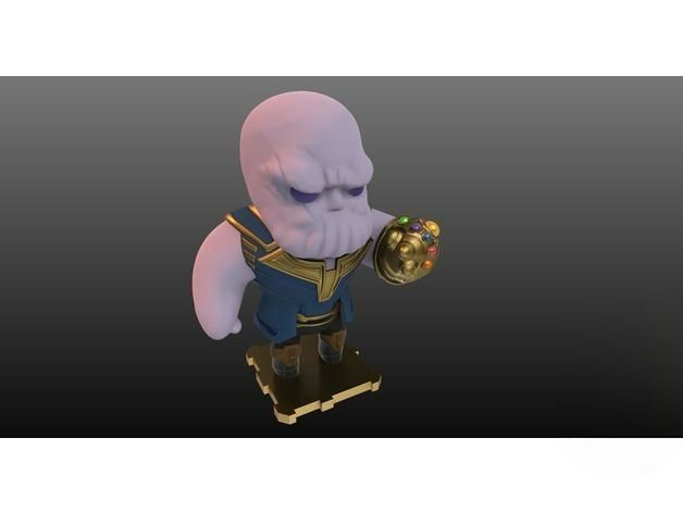Thanos 3D Printed Sculpture 3D print model_2