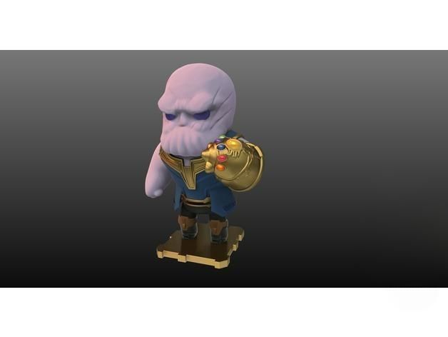Thanos 3D Printed Sculpture 3D print model_1