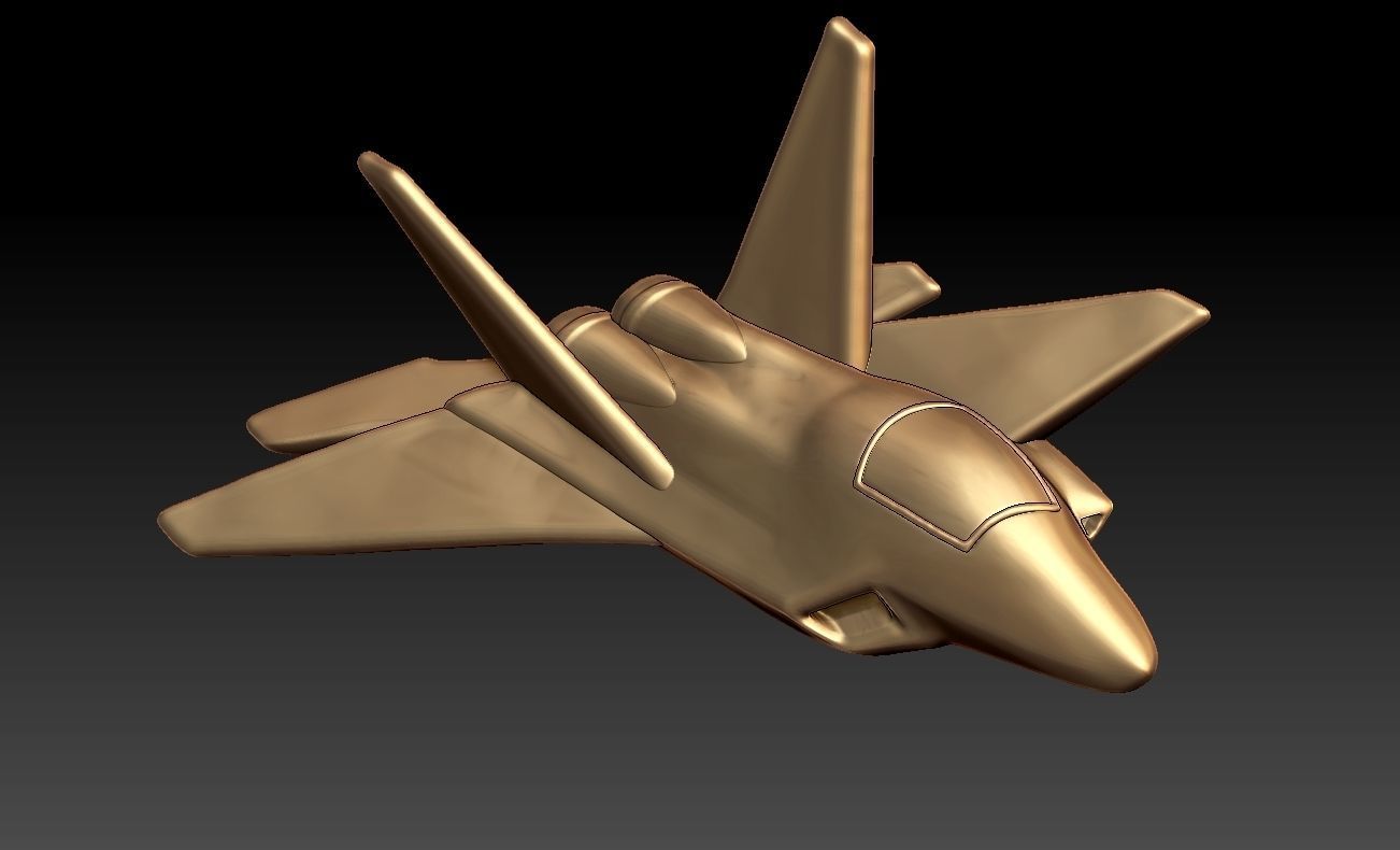 Fighter Jet Model 3D print model_3