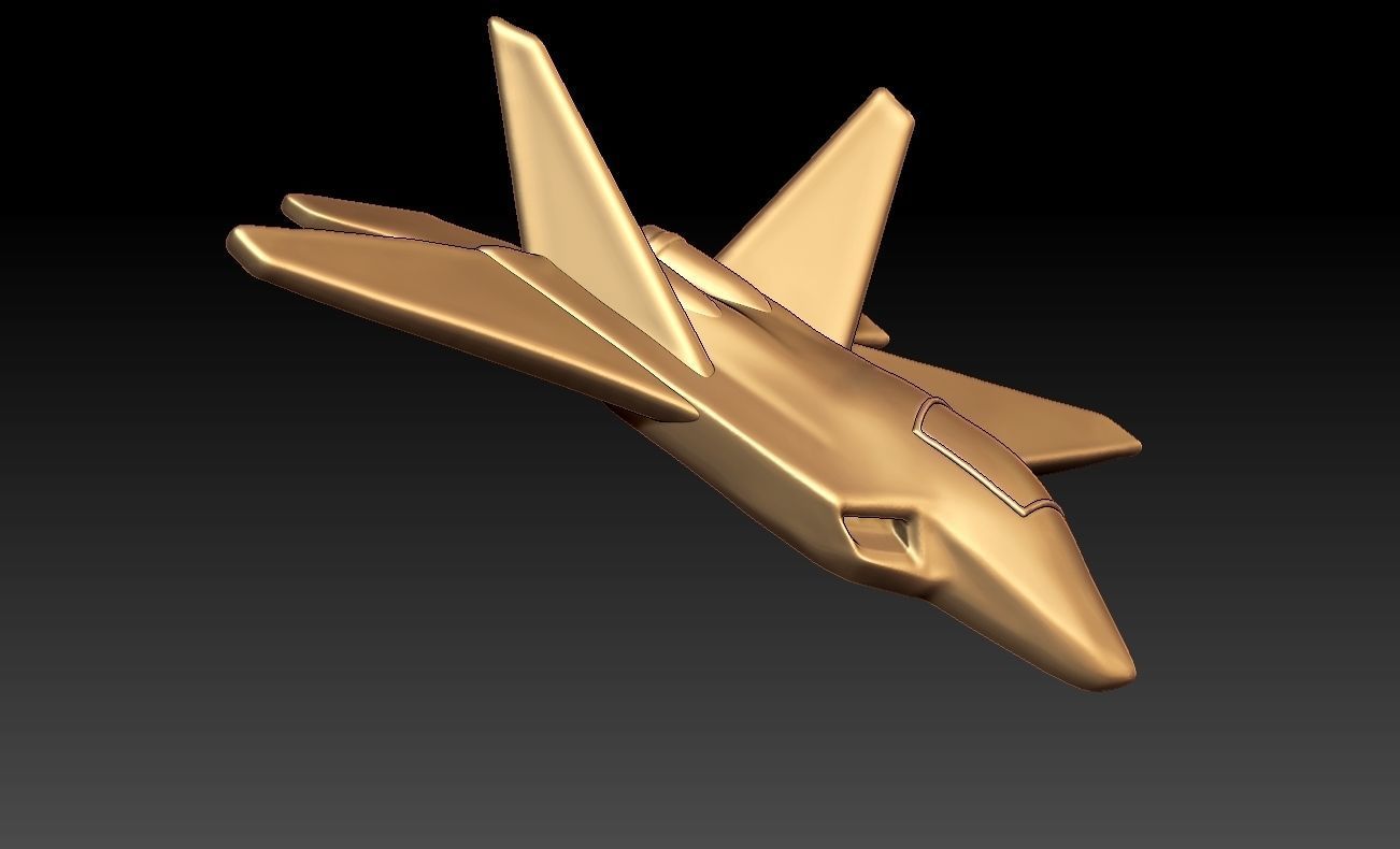 Fighter Jet Model 3D print model_4