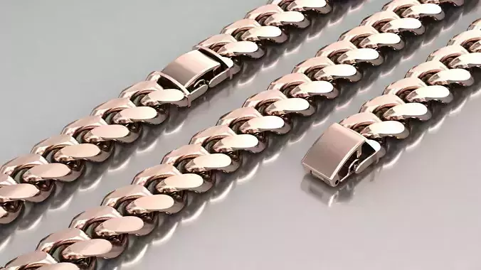 14 MM Cuban chain link 3D print model free version