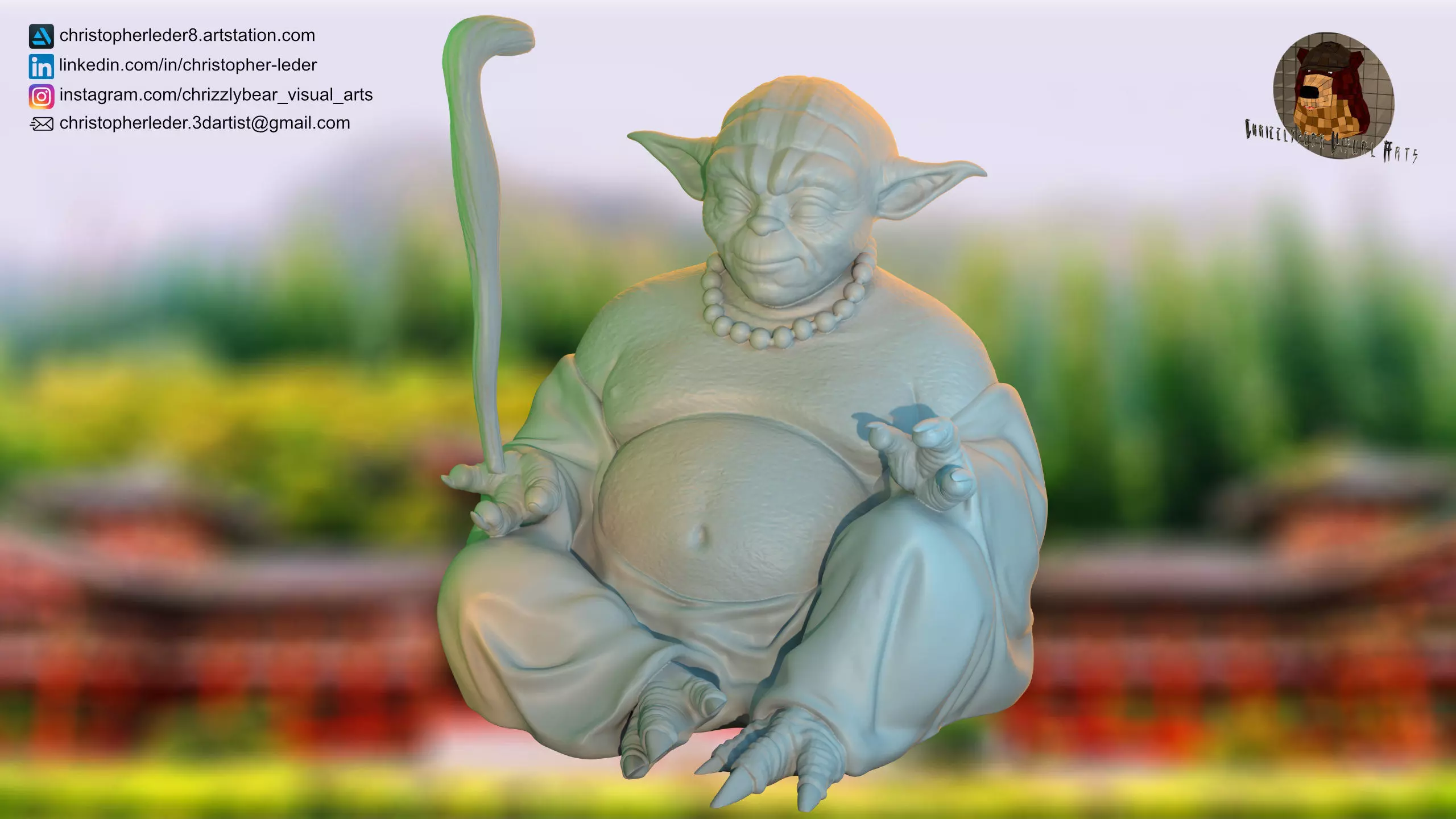 Yoda Buddha - A Fusion of Wisdom and Force 3D print model